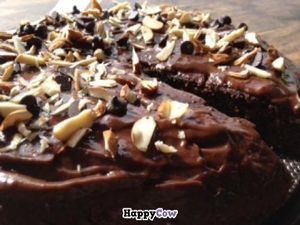 Vegan beetroot chocolate cake
Soy free , dairy free , no butter 
Ingredient  :  beetroot , wheat flour , sugar cane, rice oil, rice milk,coconut oil, himalayan salt,baking soda, baking powder, agar, cocoa powder, tapioca flour.  at Earth Tone in Pai