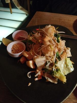 Main food with mushroom at Çok Çok Thai Restaurant in Istanbul