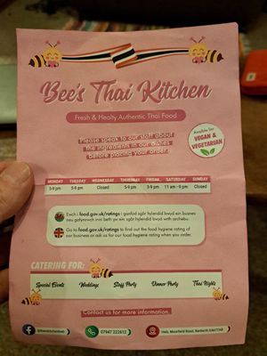  at Bee's Thai kitchen in Narberth