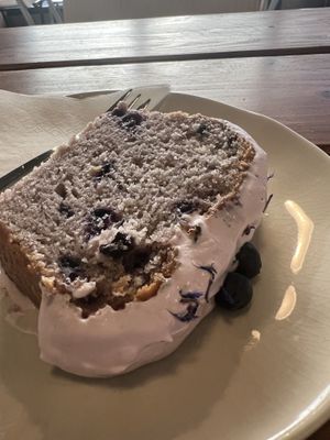 Vegan blueberry cake  at Maria Café in Hamburg