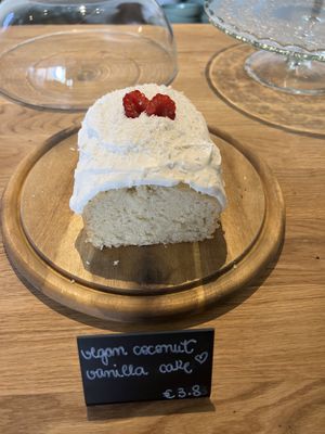 Vegan coconut cake   at Maria Café in Hamburg