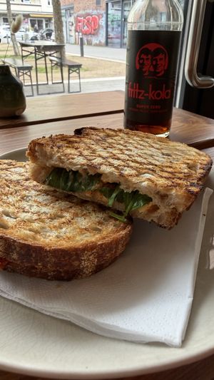 Smokey tofu sandwich   at Maria Café in Hamburg