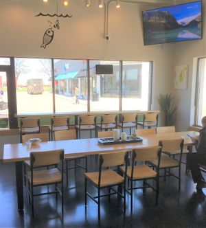 Dining area at Hawaii Poke Bowl in Apple Valley