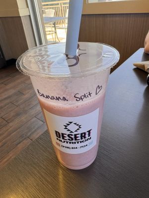 Banana split smoothie   at Desert Nutrition in Page
