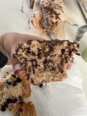 Chocolate chip muffin 🤤  at Ester's Treats in Cranford