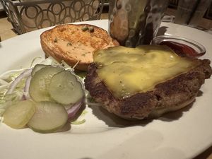 Vegan burger  at The Cheesecake Factory in Dallas