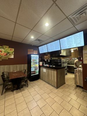 Ordering counter  at Veggie Crust in Norwood
