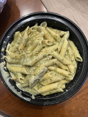 Vegan Alfredo Basil Pesto Penne  at Veggie Crust in Norwood