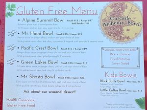 Menu July 2023  at Cascade Alchemy Bowls in Redmond