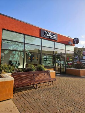 Outside at Palmetto Superfoods in Burlingame