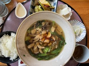 vegan ramen set  at YoKaTen  in Koya