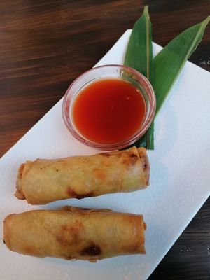 Vegan Spring Rolls at SA•WAD•DEE in Gran Canaria