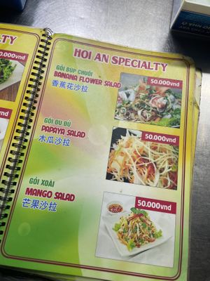 Menu   at Ms.Hoa - Food Stall in Hoi An