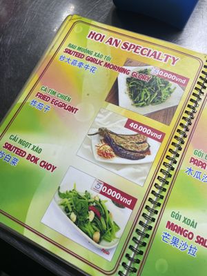 Menu   at Ms.Hoa - Food Stall in Hoi An