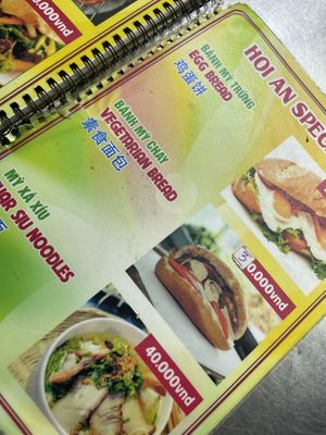 Menu   at Ms.Hoa - Food Stall in Hoi An