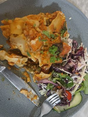 Great vegan veggie lasagne  at Magpie & Stump Hotel in Mintaro