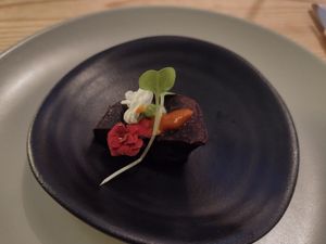 Taster menu (€25) starter #1 at The Food Temple in Lisbon