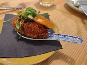 Taster menu (€25) starter #4 at The Food Temple in Lisbon