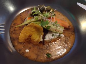 Taster menu (€25) main #1 (dish number 6) at The Food Temple in Lisbon