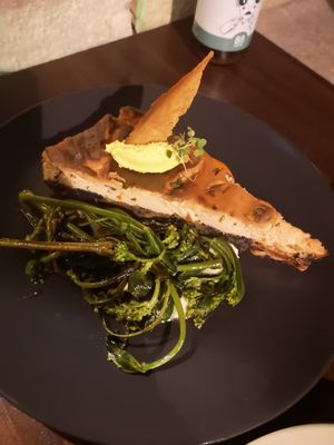 Tofu pie at The Food Temple in Lisbon