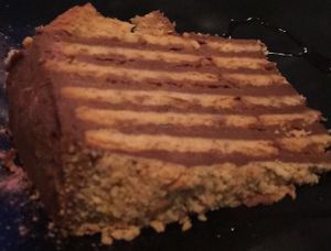 tradicional portugese cake at The Food Temple in Lisbon