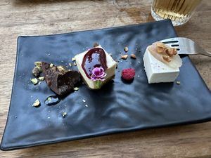 Tasting menu dessert  at The Food Temple in Lisbon