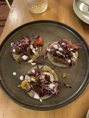 Seitan tacos  at The Food Temple in Lisbon