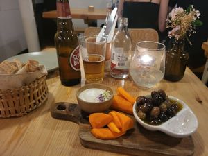 Appetizer board at The Food Temple in Lisbon
