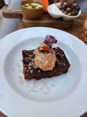 Brownie de batata doce at The Food Temple in Lisbon