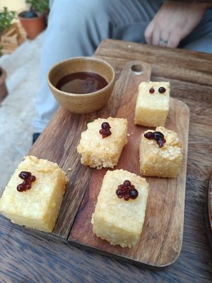 Dadinho de tapioca at The Food Temple in Lisbon