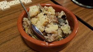 Potatoes and mushrooms at The Food Temple in Lisbon