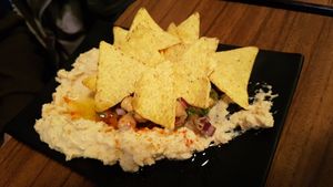 Hummus at The Food Temple in Lisbon