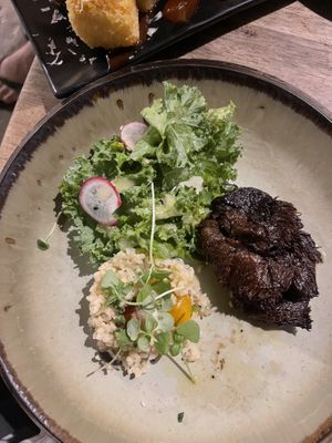 Lions mane steak   at The Food Temple in Lisbon