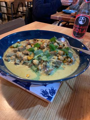Chickpea Mushroom Curry at The Food Temple in Lisbon
