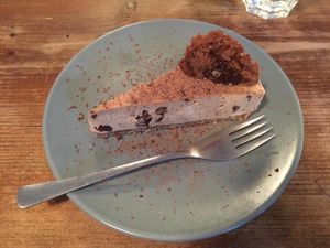 cookie dough cheesecake😍 at The Food Temple in Lisbon