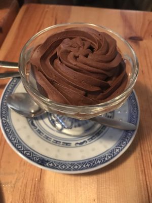 Mousse de chocolate at The Food Temple in Lisbon