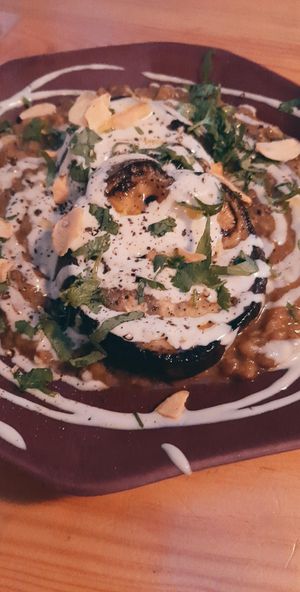 Berenjena rellena🤤 at The Food Temple in Lisbon