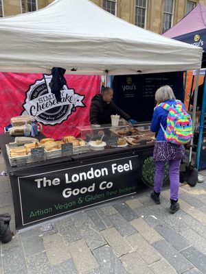 The London Feel Good Co at Newcastle vegan market  at Vegan Market Co in Ipswich