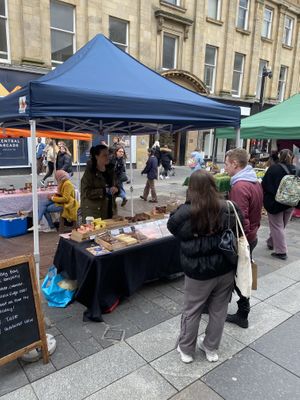 Fudge at Newcastle vegan market  at Vegan Market Co in Ipswich