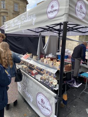 The May Bakery at Newcastle vegan market  at Vegan Market Co in Ipswich