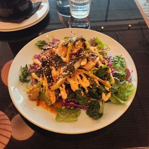 Mexican Tostada Bowl at Palm Greens & Soul in East London