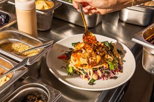 Mexican Tostada at Palm Greens & Soul in East London