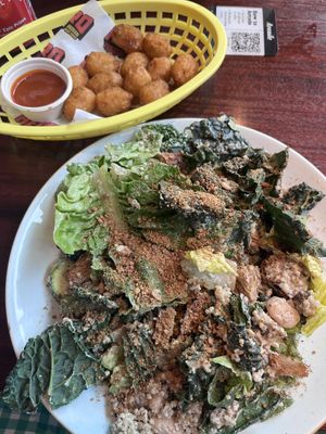 Kale caeser salad   at Palm Greens & Soul in East London