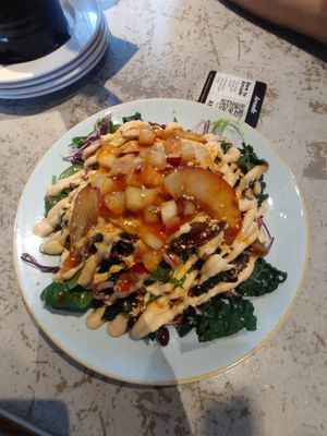 Mexican tostada salad at Palm Greens & Soul in East London