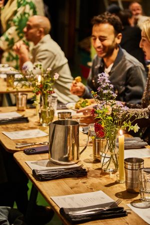 Palm Greens Supperclub tickets - now on sale! 4-course meal accompanied by amazing natural wines at East London's E5 Bakehouse. Visit our website for details! at Palm Greens & Soul in East London
