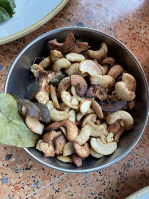 Lime cashews  at Palm Greens & Soul in East London