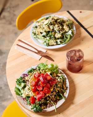 Sharing at Palm Greens & Soul in East London