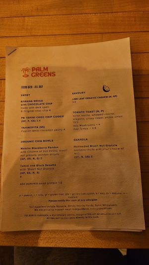  at Palm Greens & Soul in East London