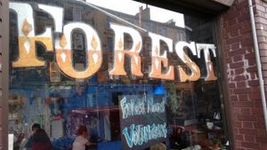 new signs at The Forest Cafe in Edinburgh
