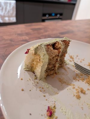 The pistachio cake was so good, I forgot to take a picture before eating 😂😂 at Anook Bakehouse in Amsterdam